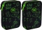 2x Piórnik 2-komorowy CoolPack Jumper 2 Game Night, z wyposażeniem, 19.5x12.5x5cm, poliester, czarno-zielony