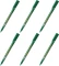 6x Foliopis Pentel NF450, okrągła, 1.6mm, zielony