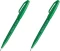 2x Pisak pędzelkowy do kaligrafii Pentel Brush Sign Pen SES15C, 2.07mm, zielony