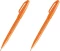 2x Pisak pędzelkowy do kaligrafii Pentel Brush Sign Pen SES15C, 2.07mm, pomarańczowy