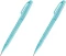 2x Pisak pędzelkowy do kaligrafii Pentel Brush Sign Pen SES15C, 2.07mm, jasnobłękitny