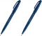 2x Pisak pędzelkowy do kaligrafii Pentel Brush Sign Pen SES15C, 2.07mm, niebiesko-czarny