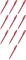 10x Pisak pędzelkowy do kaligrafii Pentel Brush Sign Pen SES15C, 2.07mm, czerwony
