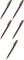 5x Pisak pędzelkowy do kaligrafii Pentel Brush Sign Pen SES15C, 2.07mm, brązowy ciemny