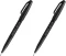 2x Pisak pędzelkowy do kaligrafii Pentel Brush Sign Pen SES15C, 2.07mm, czarny