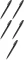 5x Pisak pędzelkowy do kaligrafii Pentel Brush Sign Pen SES15C, 2.07mm, czarny