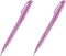 2x Pisak pędzelkowy do kaligrafii Pentel Brush Sign Pen SES15C, 2.07mm, purpurowy
