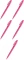 5x Pisak pędzelkowy do kaligrafii Pentel Brush Sign Pen SES15C, 2.07mm, różowy