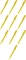 10x Pisak pędzelkowy do kaligrafii Pentel Brush Sign Pen SES15C, 2.07mm, żółty