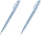 2x Pisak pędzelkowy do kaligrafii Pentel Brush Sign Pen SES15C, 2.07mm, szaro-błękitny