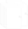 10x Teczka wiązana bez linii Interdruk, A4+, papier kredowy, 350g/m2, biały