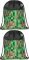 2x Worek na buty St.Right SO1 Pixel Cubes, 34x43cm, brązowo-zielony