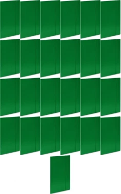 25x Teczka kartonowa z gumką Barbara, A4, 3mm, zielony