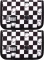 2x Piórnik dwuklapkowy St. Right  PC3 Chess Cats, bez wyposażenia, 20.5x14x3.5cm, czarno-biały
