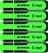 5x Zakreślacz fluorescencyjny Donau, D-Text, ścięta, zielony