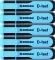 5x Zakreślacz fluorescencyjny Donau, D-Text, ścięta, niebieski