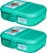 2x Lunchbox Sistema Ribbon Lunch, 1.1l, z pojemnikiem Mini Bite 130ml, mix kolorów