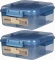 2x Lunchbox Sistema Bento Cube To Go, 1.25l, z pojemnikiem na jogurt 150ml, mix kolorów