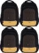 4x Plecak szkolny Strigo Misty Plaster Miodu, dwukomorowy, 24l, 39x27x18cm, czarny