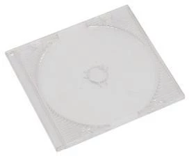 10x Pudełko slim na płytę CD/DVD Omega slim, 5.2mm, 1 sztuka, transparentny
