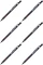 6x Ołówek automatyczny MemoBe Four Lines, HB, 0.5mm, z gumką, czarny