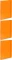 3x Teczka skrzydłowa z gumką VauPe, A4, 40mm, pomarańczowy