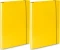 2x Teczka skrzydłowa z gumką VauPe, A4, 40mm, żółty