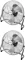 2x Wentylator cyrkulacyjny Esperanza Cyclone, średnica 45cm, srebrny