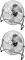 2x Wentylator cyrkulacyjny Esperanza Scirocco, średnica 30cm, srebrny