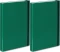2x Teczka kartonowa z gumką VauPe Box z mechanizmem ringowym, A4, 30mm, zielony