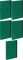 5x Teczka kartonowa z gumką VauPe Box z mechanizmem ringowym, A4, 30mm, zielony