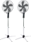 2x Wentylator stojący Blaupunkt ASF701, z wyświetlaczem, średnica 40cm, biało-czarny