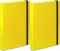 2x Teczka kartonowa z gumką VauPe Box z mechanizmem ringowym, A4, 30mm, żółty