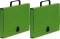 2x Teczka z rączką VauPe Classic I, na klips, A4, 40mm, jasny zielony
