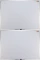 2x Tablica suchościeralno-magnetyczna Ofix Standard, w ramie aluminiowej, lakierowana, 90x120cm, biały