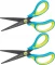 2x Nożyczki Pelikan Griffix tytanowe, dla praworęcznych, 14.5cm, żółto-niebieski