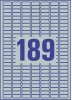 Etykiety znamionowe Avery Zweckform, 25.4x10mm, 20 arkuszy, srebrny