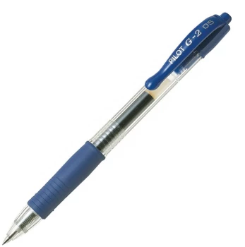 Długopis żelowy automatyczny Pilot, G2, 0.25mm, niebieski