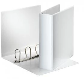 Segregator prezentacyjny Esselte Panorama, A4, szerokość grzbietu 85mm, do 580 kartek, 4 ringi, biały