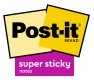 Karteczki samoprzylepne Post-it Super Sticky XXL, w linie, 101x152mm, 3x45 karteczek, mix kolorów