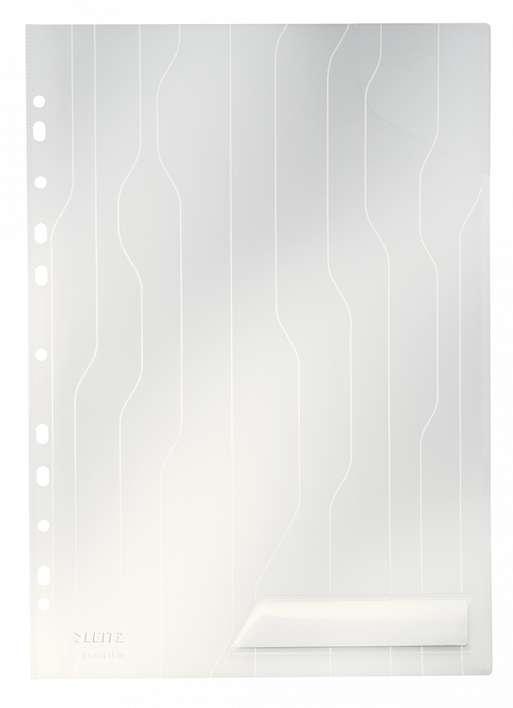 Folder groszkowy Leitz CombiFile, A4, do 40 kartek, 200μm, 5 sztuk, transparentny