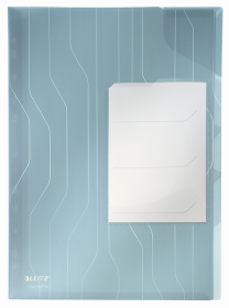 Folder groszkowy Leitz CombiFile, z 3 przekładkami, A4, do 60 kartek, 200µm, 3 sztuki, niebieski