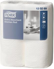 Ręczniki papierowy kuchenny Tork 120269, 2-warstwowy, w roli, 2x15.36m, 2 rolki, biały