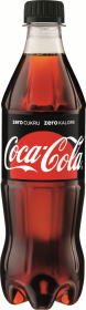 Napój gazowany Coca-Cola Zero, butelka, 0.5l