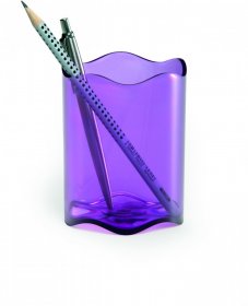 Kubek na długopisy Durable Trend, 80x102mm, przezroczysty fioletowy