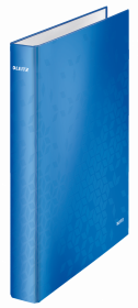Segregator Leitz Wow, A4, szerokość grzbietu 40mm, do 230 kartek, 2 ringi, niebieski
