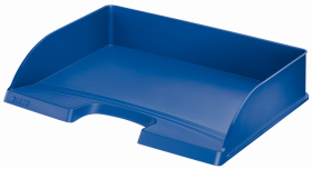 Półka na dokumenty Leitz Plus, długi bok otwarty, A4, plastikowa, niebieski