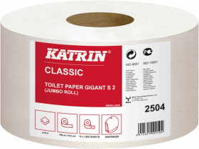 Papier toaletowy Katrin S2 Classic Gigant, 2-warstwowy, 9.5cmx150m, biały