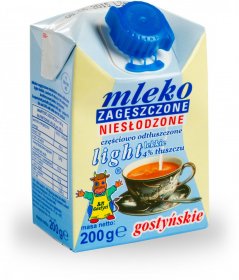 Mleko zagęszczone niesłodzone Gostyń, light, 4%, 200g