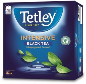 Herbata czarna w torebkach Tetley Intensive Black, 100 sztuk x 2g